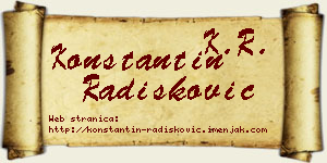 Konstantin Radišković vizit kartica